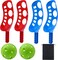 Scoop Ball Game Scoop and Ball Toss Set Toss Catch Game Toy Lacrosse Racket Game with Storage Bag, 4 Scoops and 2 Balls